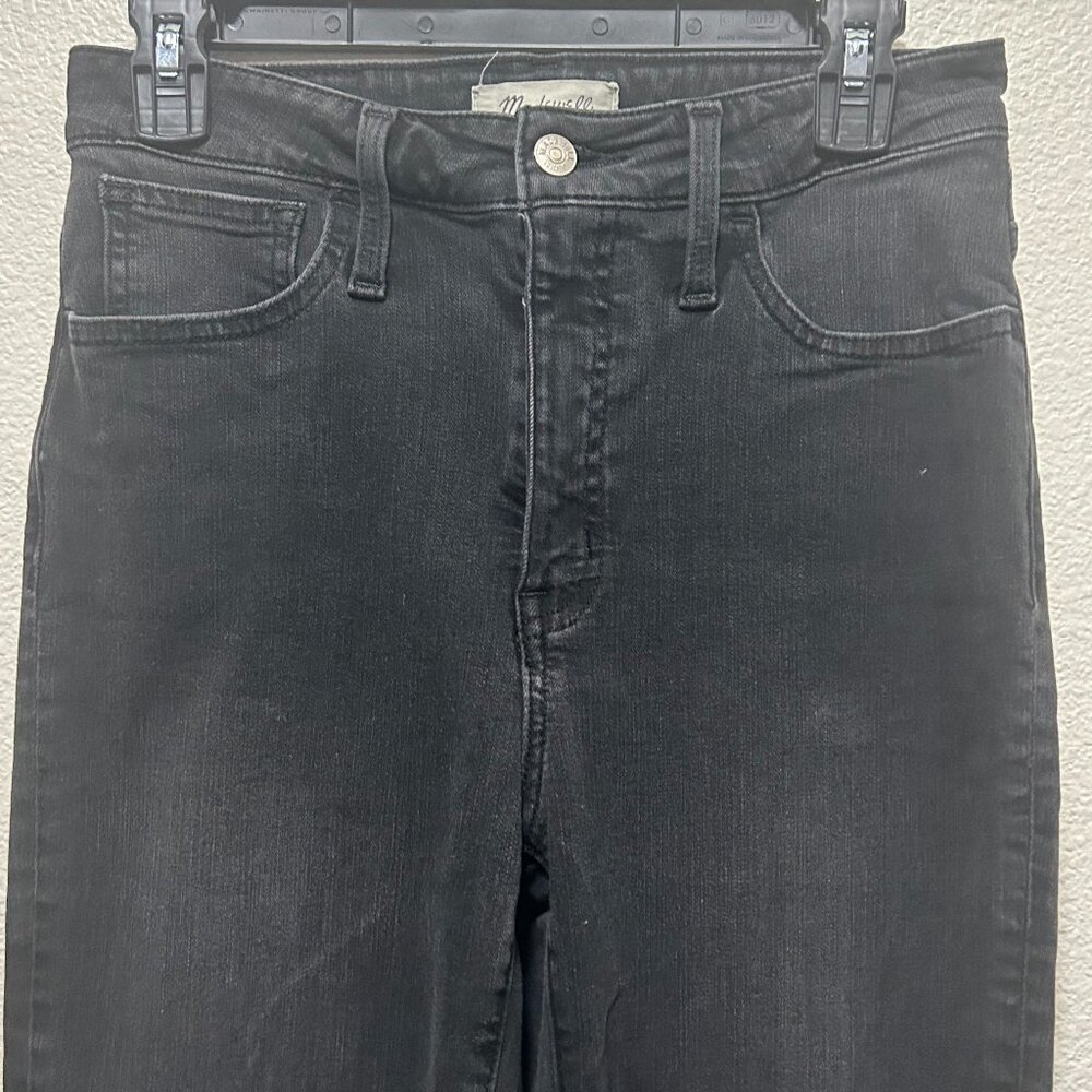 Madewell "curvy road tripper" black faded jeans, size 26 tall